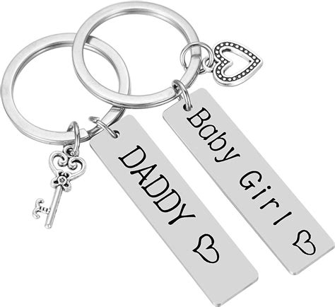 dad and daughter keychain|Amazon.com: Daddy Daughter Keychain.